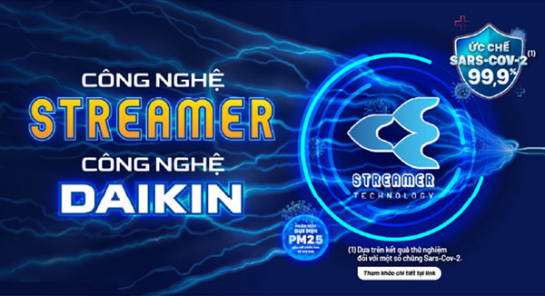 Công nghệ lọc khí độc quyền Streamer